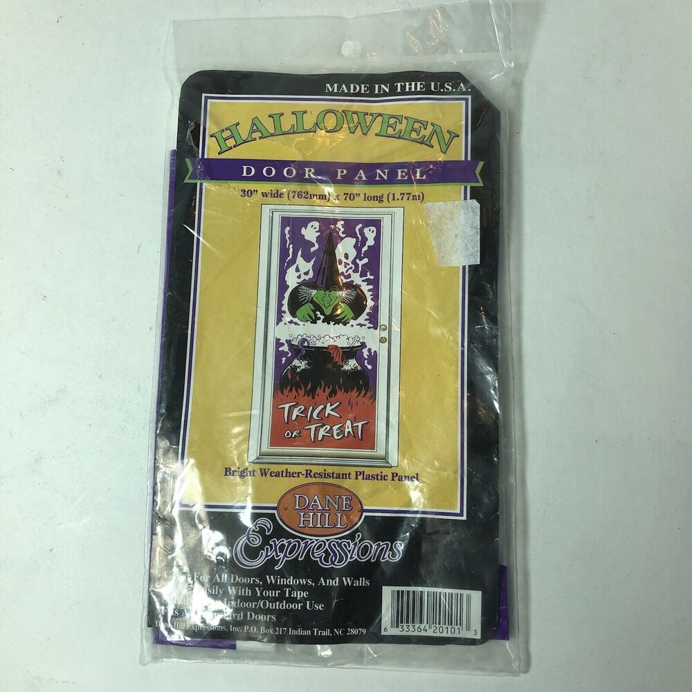 Dane Hill Expressions Halloween‎ Door Panel Hanging Decoration Witch Trick B1